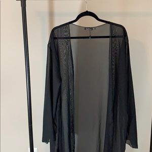 Sheer Black Kimono